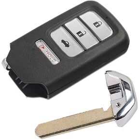 4 Buttons Smart Key Fob Case Shell Fit for Honda Accord Civic CR-V CR-Z HR-V Pilot Keyless Entry Remote Control Car Key Fob Cover Casing (1)