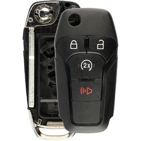 Remote Start Flip Key Fob Shell Case Replacement for Ford N5F-A08TDA, 5923694 in Kuwait