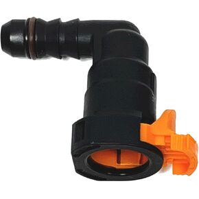 Fuel Filter Connector for Ford F150,Explorer,Escape,Mustang,Transit,Ranger,Bronco,for Lincoln MKZ Nautilus,5/16" Steel to 1/4" ID Nylon Tubing 5/16" Rubber Hose Compatible with Car,Truck,SUV