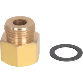 Fuel Hose Inlet Inverted Flare 3/8 Adapter Brass Fitting 8090 For Edelbrock Sqaure Bore AFB Carburetor 5/8-20 Thread