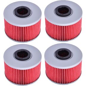 4Packs 114 Oil Filter 15412-HP7-A01 for Honda TRX420 FA Fourtrax Rancher AT 2009-2023 TRX420FPA TRX500 FA Fourtrax -Foreman SXS1000 Pioneer 1000 SXS1000 Ta-lon KN-114 HF114