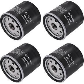 AHL Oil Filter 49065-0724 49065-7010 Compatible with KAWASAKI KAF300 KAF400 KAF620 610 MULE 500 520 550 3010 4010,Hustler 772079,LESCO 014888,AM107423,TORO108-3842,Engine Models,49065-2071,4pcs