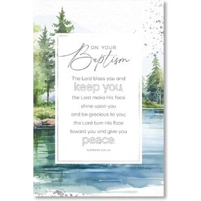 DEXSA On Your Baptism Wood Frame Wall Plaque 6"x9" | Made in the USA | Wonderful Gift | Inspirational Sentiment | Metal Hanger and Easel on Back | Self-Standing or Wall Hanging