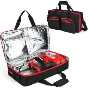 Grease Gun Case Compatible with Dewalt DCGG571B/Milwaukee M18 2646-20/Milwaukee M12 2446-20 Grease Gun Kit,Portable Carrying Bag Compatible with Dewalt Tool,Battery and Charger,Bag Only