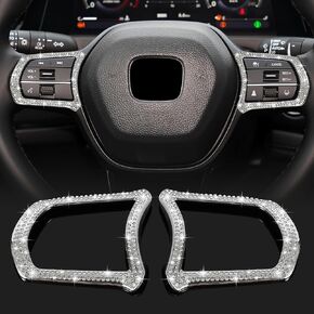 TOMALL Bling Accessories Compatible with Honda Accord 11th Gen 2023 2024 2025 Button Frame Cover for Civic 11th CRV 2023 2024 Center Control Volume Caps Trim Bling Audio Button Decorations for Car