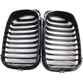 Astra Depot Front Hood Kidney Grille Main Center Grill Compatible For BMW E46 2-Door Coupe/Cabrio 325Ci 330Ci 1999-2002 (Single Slat, Matte Black)