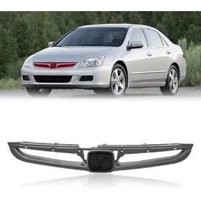 CarPartsDepot Front Grille Grill Chrome Without Emblem Compatible With Honda 2003-2005 ACCORD 4-DOOR SEDAN HO1200158