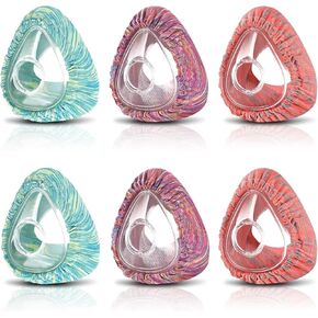 Tudomro 6 Pack Cpap Mask Liners for Full Face Cover, Soft Reusable Cushion Mask Covers Absorb Facial Oils and Moisture(Bright Color)