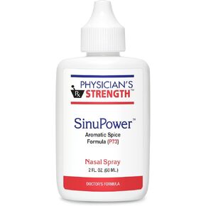 Physician's Strength SinuPower - 2 fl oz - Supports Healthy Nasal Membranes & Sinuses - Made with Wild Oregano Oil - Nonaddictive