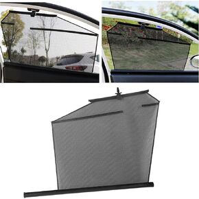 Universal Car Sun Shade Automatic Retractable Telescopic Curtain UV Protection for Cars Trucks SUVs Rear Right