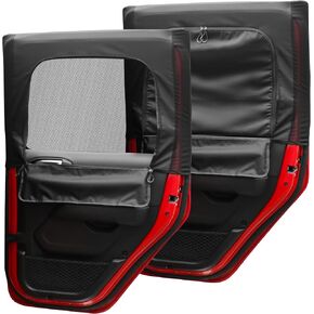 For Jeep Wrangler Window Shades, 2 PCS Rear Window Sun Shade Side Windows Privacy Full Covers/Half Shade for Jeep Wrangler JK JL Gladiator JT Accessories, Window Curtains for Baby Protection