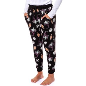 Komar Kids Nightmare Before Christmas Pajama Pants Jack Lock Shock Barrel Character Women's Lounge Jogger Sleep PJ Pants
