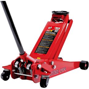 BIG RED T83505-2 Torin Pro Series Hydraulic Low Profile Floor Jack with Dual Piston Quick Lift Pump, 3.5 Ton (7,000 lb.) Capacity, Red