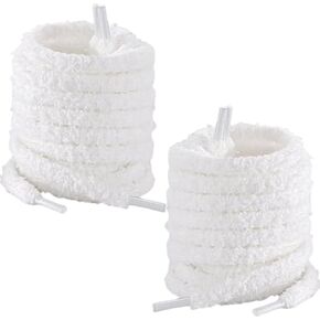 2 Pairs Flat Fuzzy Shoe Laces, Soft Hairy Plush Shoelaces,for Sneakers, Casual Shoes