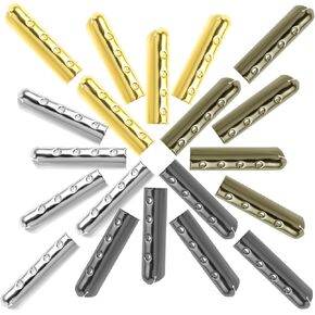 Aglets for Shoelaces, Assorted Colors Metal Shoelace End Tips Replacement Shoe Lace Head Paracord Caps for DIY Repair Sneaker Shoelaces Hoodies Pants String, 100pcs