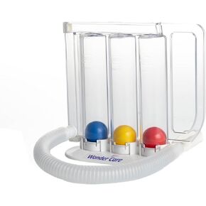 Wonder Care Deep Breathing Lung Exerciser | Incentive Spirometer | Washable & Hygienic | Non Measuring | with Handle