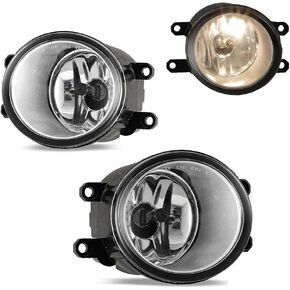 Pair of 12V 55W Halogen Fog Light Lamp Left Right Side Fit For Toyota Corolla Camry Highlander Prius Sienna Tacoma Avalon Venza RAV4 Yaris Matrix Solara Lexus GX460 IS250 IS350 RX350 RX450h HS250h US