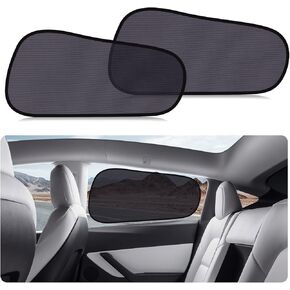 ZATOOTO Car Window Shades for Tesla Model Y Rear Window, Baby Window Shades for Back Window Sun Shade Semi-Transparent Cling Car Window Sun Blocker for Optimal Sun Protection and Improved Privacy