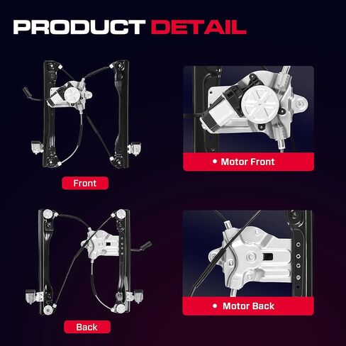 Front Driver Side Power Window Regulator with Motor (2 Pins) Fit for 2012-2015 Chevy Cruze, 2016 Chevrolet Cruze Limited, Without Auto Up and Down, 751-739 in Kuwait