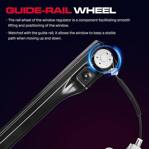 Front Driver Side Power Window Regulator with Motor (2 Pins) Fit for 2012-2015 Chevy Cruze, 2016 Chevrolet Cruze Limited, Without Auto Up and Down, 751-739 in Kuwait