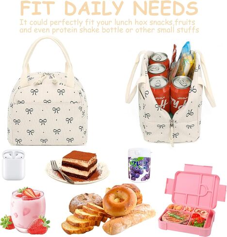 CAMTOP Backpack for School Kids Cute Backpacks for Girls Elementary Lighweight Bookbag with Lunch Box Pencil Case 3 in 1 (2-Black Bowknot) in Kuwait