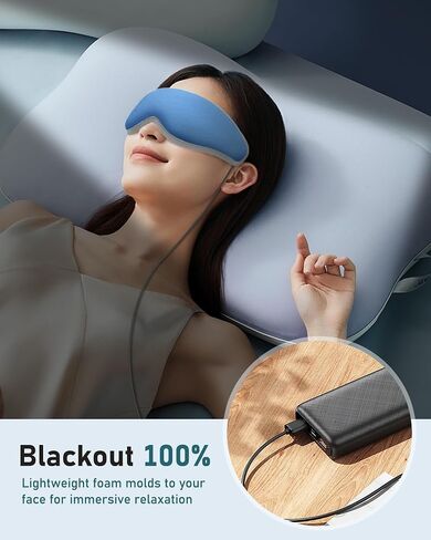 Heated Eye Mask Warm Eye Compress for Dry Eyes - USB Electric Heat Eye Mask Heating Pad for Dry Eye Relief, Stye, Blepharitis, Improve Sleep in Kuwait