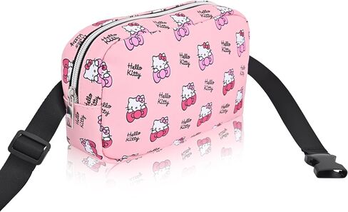 Sanrio Hello Kitty Crossbody Bags for Women | Travel Essentials for Women Fanny Pack Belt Bag with Buckle | Lightweight Travel Accessories Cross Body Bag in Saudi Arabia