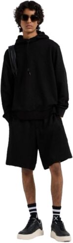 Armani Exchange Men's Allover Logo Fleece Short in Saudi Arabia
