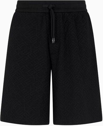Armani Exchange Men's Allover Logo Fleece Short in Saudi Arabia