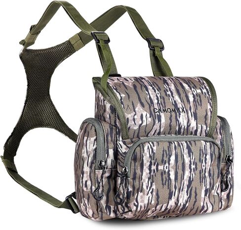 Binocular Harness Chest Pack with Rangefinder Pouch: Hunting Chest Pack Front Pouch Bino Adjustable Vest Bags, Bino Harness Great for Hunting, Hiking, and Shooting in Saudi Arabia
