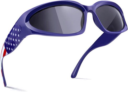 knliwkm 2 Pairs Y2K Wrap Around Sunglasses Sports Futuristic Oval Glasses for Women Men Trendy Fashion Shades Silver in Saudi Arabia