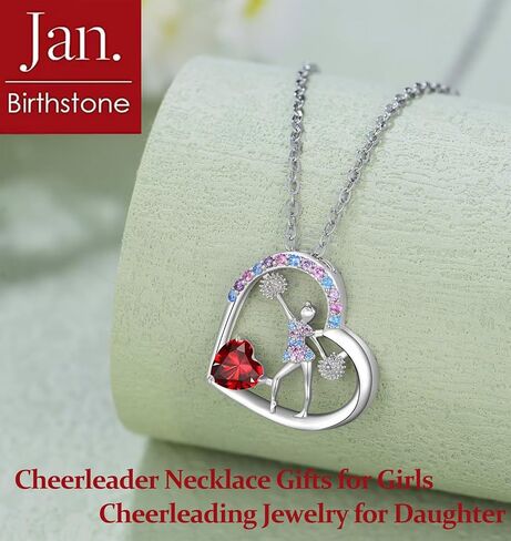 هدايا قلادة المشجعين من الحجر المولد للفتيات قلب قوس قزح قوس قزح المبتهج مجوهرات قلادة هدايا عيد ميلاد هدايا للأطفال in Kuwait