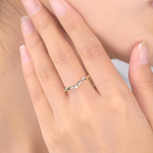 Eternity Ring for Women, 925 Sterling Silver Engagement Rings Stacking Ring Top Grade Moissanite Wedding Bands Promise Rings for Her Size 3-10 in Saudi Arabia