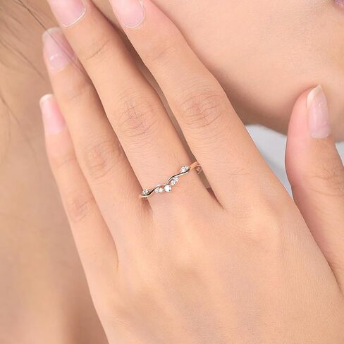 Eternity Ring for Women, 925 Sterling Silver Engagement Rings Stacking Ring Top Grade Moissanite Wedding Bands Promise Rings for Her Size 3-10 in Saudi Arabia