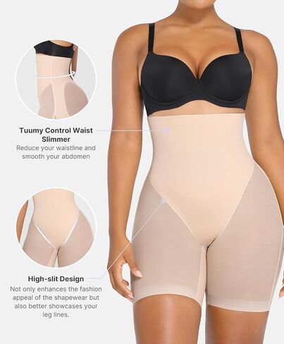 SHAPELLX Shapewear Tummy Control High Seamless Girdle Lifting Shorts Waist Shaping Butt Womens Bodysuits Shapewear Panties in Saudi Arabia