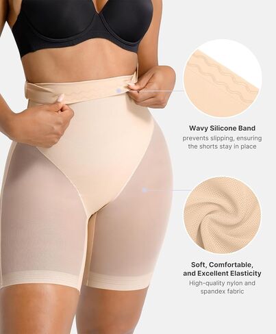 SHAPELLX Shapewear Tummy Control High Seamless Girdle Lifting Shorts Waist Shaping Butt Womens Bodysuits Shapewear Panties in Saudi Arabia
