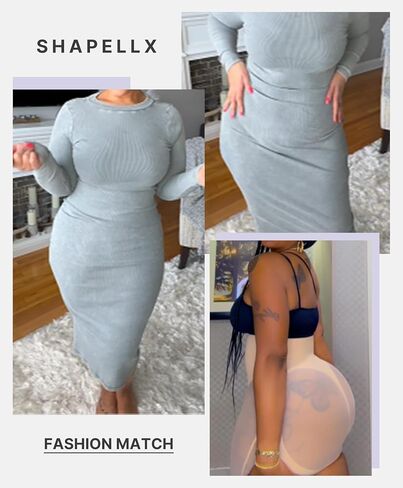 SHAPELLX Shapewear Tummy Control High Seamless Girdle Lifting Shorts Waist Shaping Butt Womens Bodysuits Shapewear Panties in Saudi Arabia
