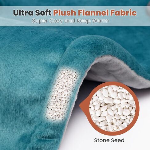 Heating Pad for Neck and Shoulders and Back, Electric Weighted Heat Pad for Pain Relief, 6 Heat Settings & Auto Shut Off Heated Wrap, Machine Washable Ultra Soft Fabric, Gifts for Women, Men, Mom, Dad in Saudi Arabia