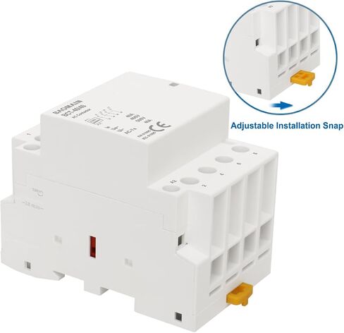 Baomain AC Contactor 63A 4 Pole 4 Normally Open 4 NO Universal Circuit Control 35mm DIN Rail Mount CE Listed BCT-63/40 (AC 110V) in Saudi Arabia