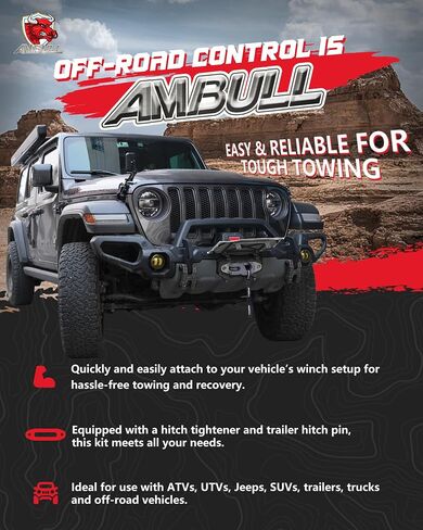 3/8" Tow Winch Hook with Cable Stopper, 10T Winch Hook, Upgrade Heavy Duty Forged Steel Winch Hook, 31967lbs Max Strength, Clevis Clip Hook Set for Synthetic Rope, UTV, ATV, Off-Road, Gray in Saudi Arabia