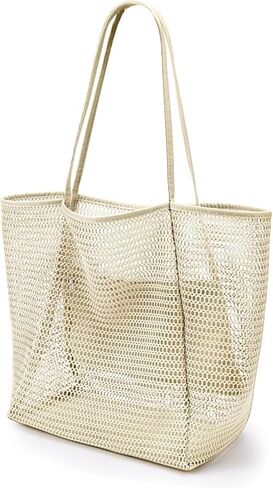 Travel Essentials Beach Tote Bag Waterproof Mesh Beach Bag for Women - Cruise Ship Essentials and Vacation Must-Have in Saudi Arabia