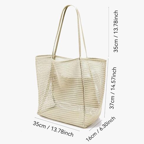 Travel Essentials Beach Tote Bag Waterproof Mesh Beach Bag for Women - Cruise Ship Essentials and Vacation Must-Have in Saudi Arabia