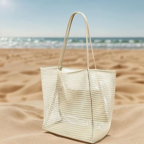 Travel Essentials Beach Tote Bag Waterproof Mesh Beach Bag for Women - Cruise Ship Essentials and Vacation Must-Have in Saudi Arabia