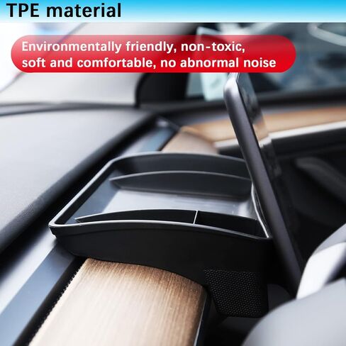 YHCDSEA لعام 2017-2023 Tesla Model 3 و 2020-2024 Tesla Model Y Center Console Organizer Behind Screens Storage Box Dashboard Hidden Trans Exclseories (2017-2023 M3/2020-2024 MY) in Kuwait