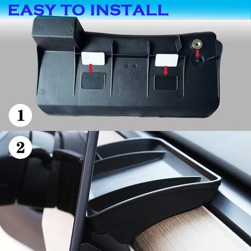 YHCDSEA لعام 2017-2023 Tesla Model 3 و 2020-2024 Tesla Model Y Center Console Organizer Behind Screens Storage Box Dashboard Hidden Trans Exclseories (2017-2023 M3/2020-2024 MY) in Kuwait