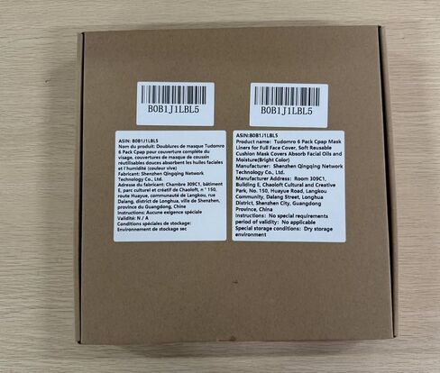 بطانات قناع Tudomro 6 CPAP لغطاء الوجه الكامل ، يغطي قناع الوسادة الناعم القابل لإعادة الاستخدام زيوت الوجه والرطوبة (لون مشرق) in Kuwait
