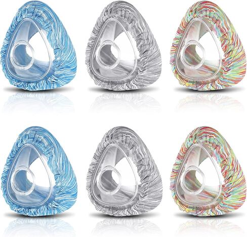 Tudomro 6 Pack Cpap Mask Liners for Full Face Cover, Soft Reusable Cushion Mask Covers Absorb Facial Oils and Moisture(Bright Color) in Saudi Arabia