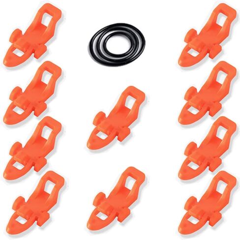 Fishing Hook Keeper Fishing Rod Hook Holder with 3 Different Rubber Rings Fish Rod Hook Keeper Black 10 Pcs in Kuwait