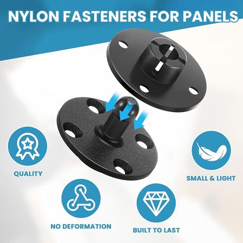 Moxweyeni 50 PCS السحابات Beauclip للألواح التي تصاعد مقاطع السحابات على القوارب ، RVS ، لوحات الجدران ومقاطع تنجيد الوصول ، سعة الوزن 15 رطل in Kuwait