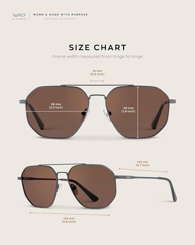 Wearme Pro Premium Quality Aviator Genslasses for Men - تصميم متين الوزن مع حماية للأشعة فوق البنفسجية in Kuwait